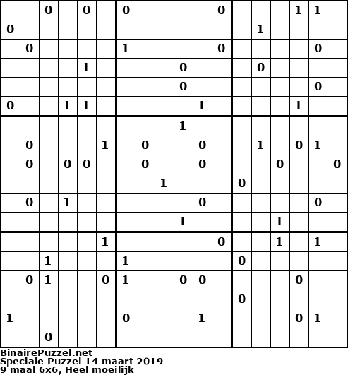 Binaire Puzzel