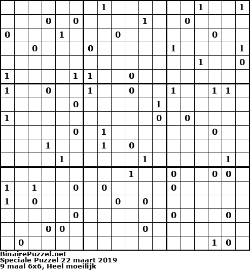 Binaire Puzzel