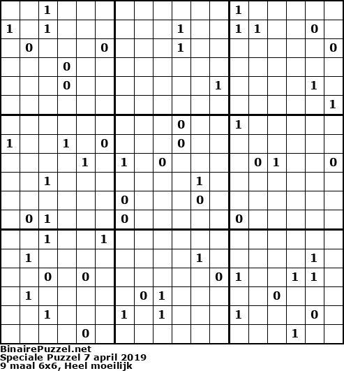 Binaire Puzzel