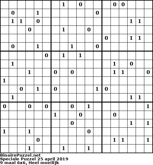 Binaire Puzzel