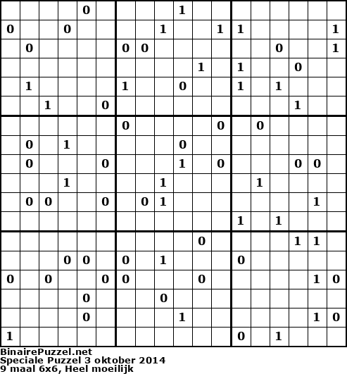 Binaire Puzzel