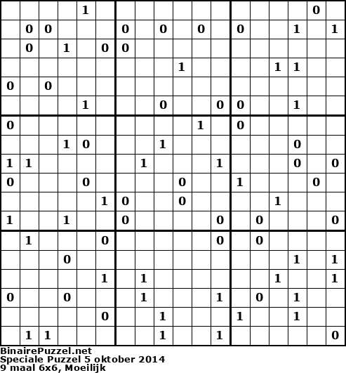 Binaire Puzzel