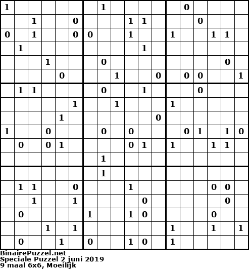 Binaire Puzzel