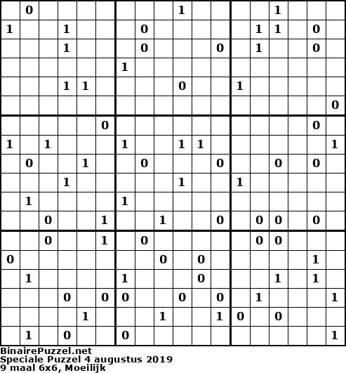 Binaire Puzzel