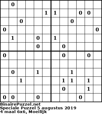 Binaire Puzzel