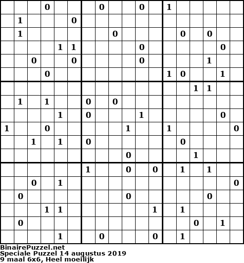Binaire Puzzel