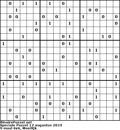 Binaire Puzzel