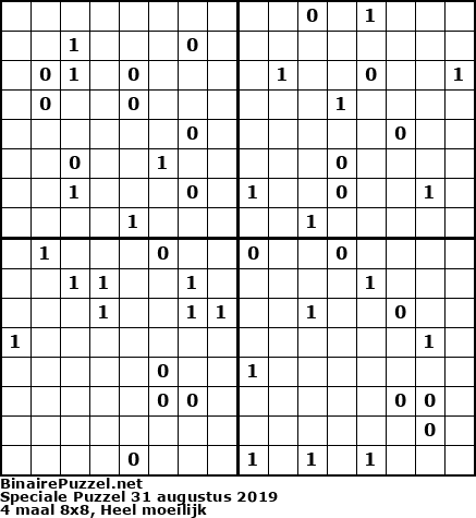 Binaire Puzzel
