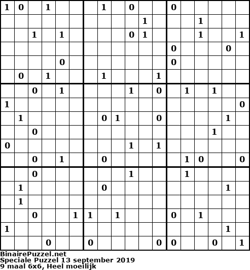 Binaire Puzzel