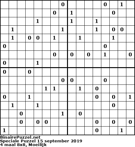 Binaire Puzzel