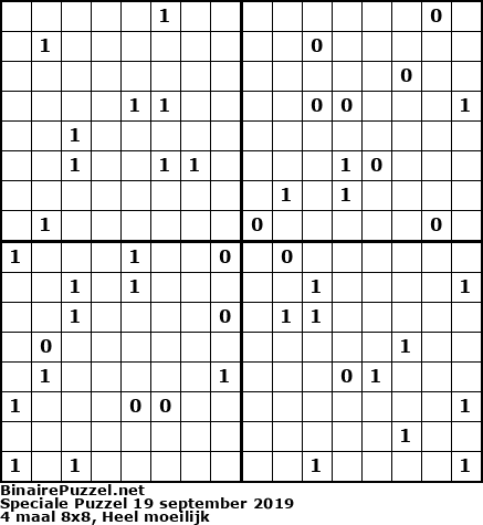 Binaire Puzzel