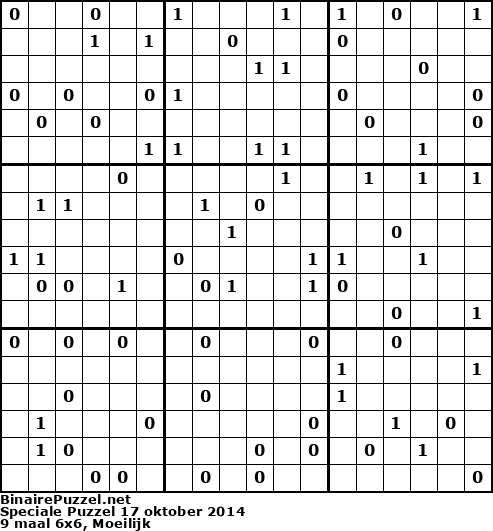 Binaire Puzzel