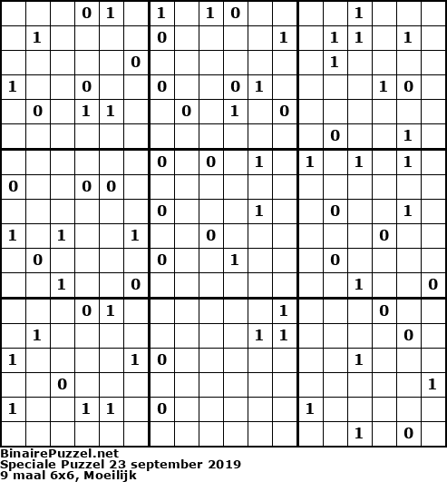 Binaire Puzzel