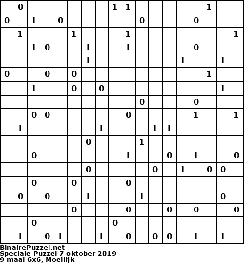 Binaire Puzzel