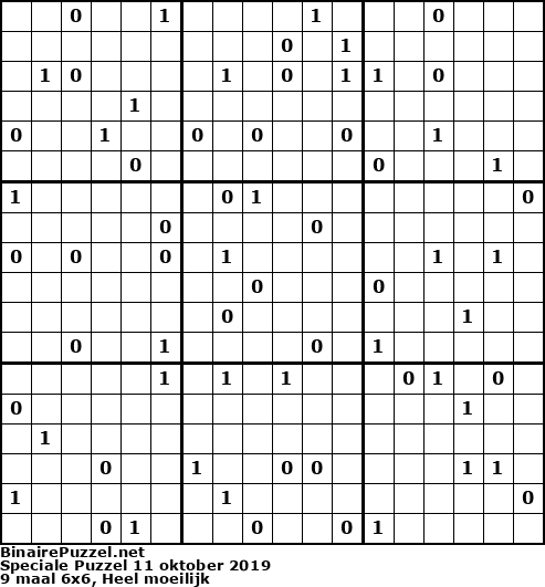 Binaire Puzzel