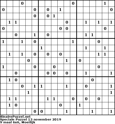 Binaire Puzzel