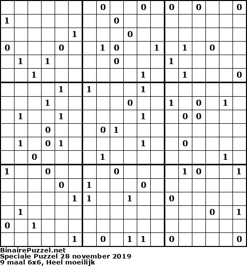 Binaire Puzzel