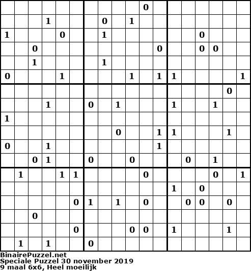 Binaire Puzzel