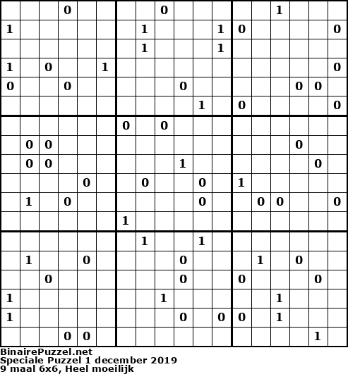 Binaire Puzzel