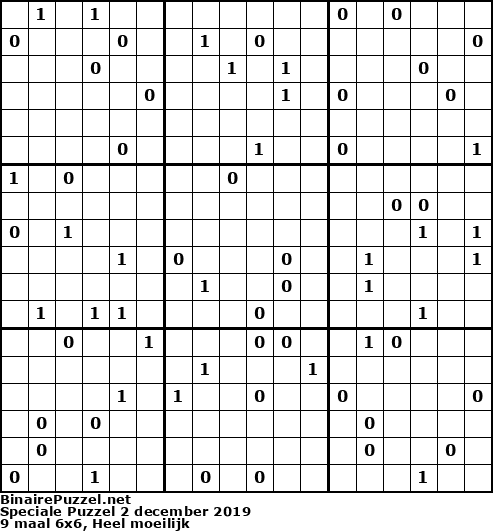 Binaire Puzzel