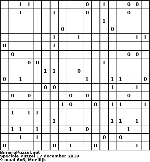 Binaire Puzzel