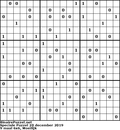 Binaire Puzzel