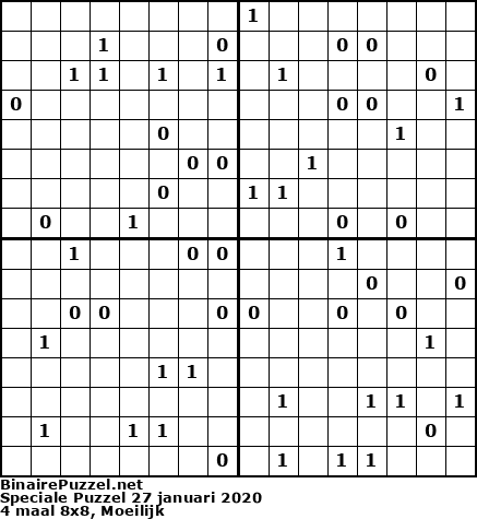 Binaire Puzzel