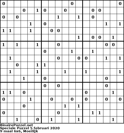 Binaire Puzzel