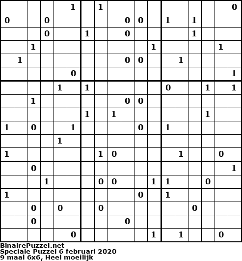 Binaire Puzzel