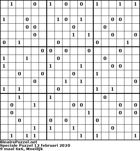Binaire Puzzel