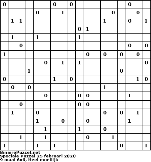 Binaire Puzzel