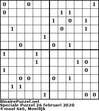 Binaire Puzzel