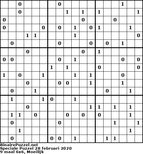 Binaire Puzzel