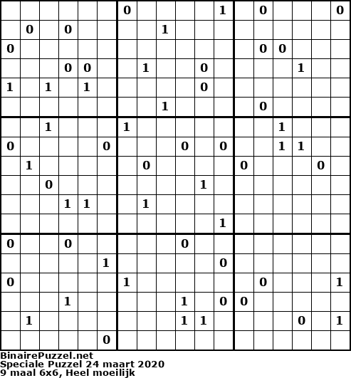 Binaire Puzzel