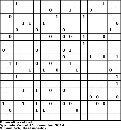 Binaire Puzzel