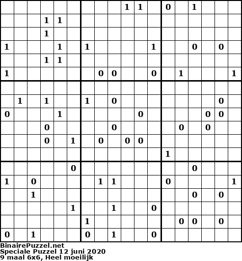 Binaire Puzzel