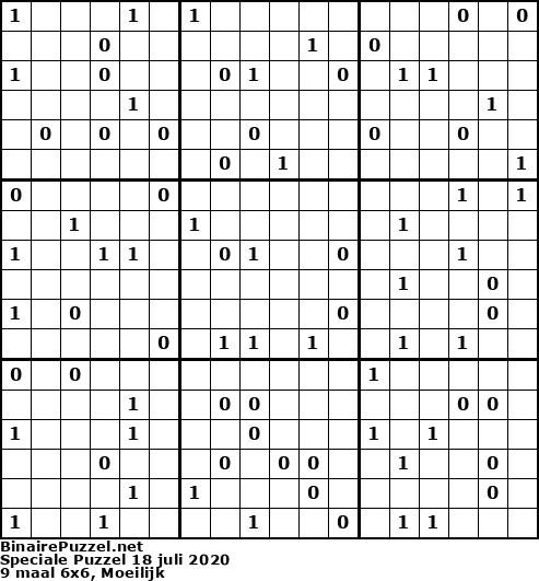 Binaire Puzzel