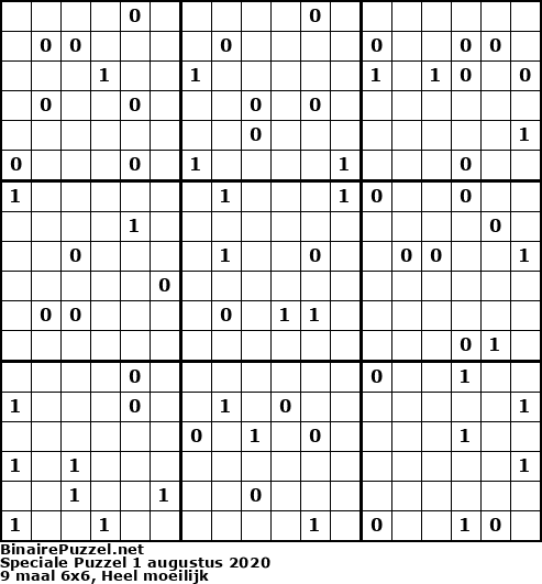 Binaire Puzzel
