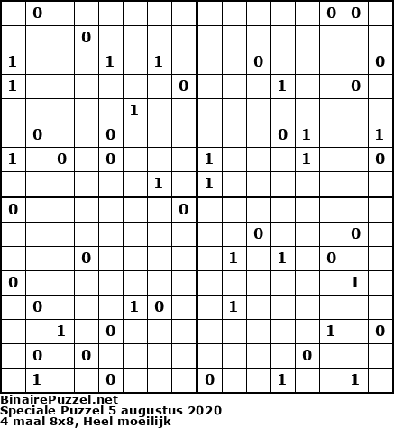 Binaire Puzzel