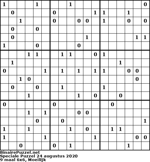 Binaire Puzzel
