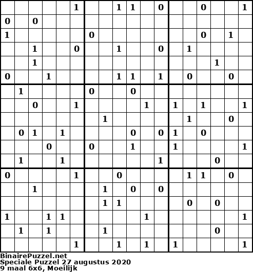 Binaire Puzzel