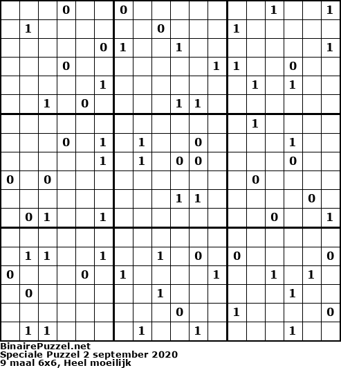 Binaire Puzzel