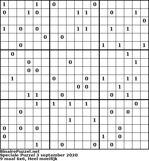 Binaire Puzzel