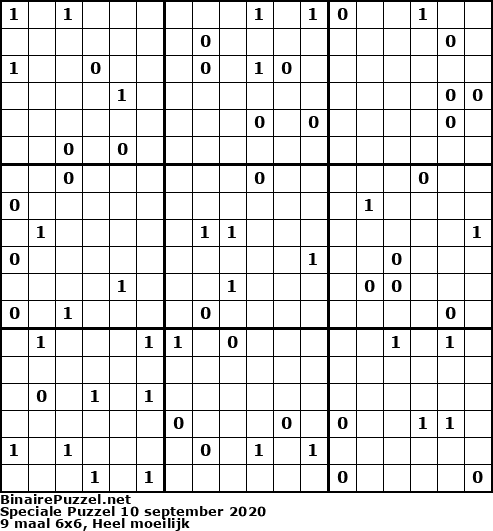 Binaire Puzzel