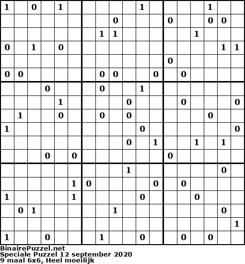 Binaire Puzzel