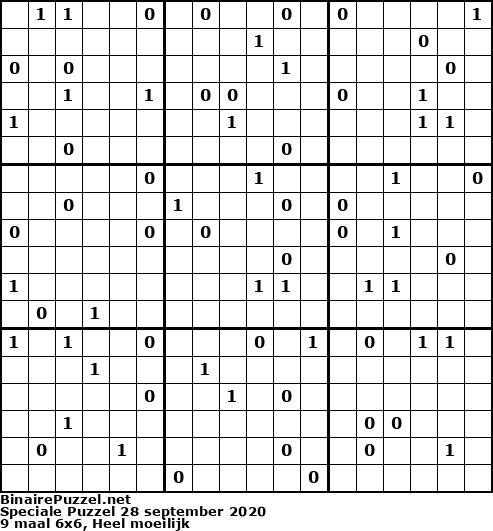 Binaire Puzzel