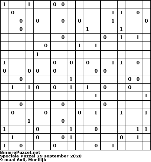 Binaire Puzzel