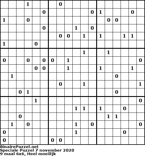 Binaire Puzzel