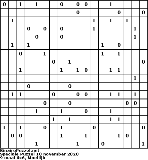 Binaire Puzzel