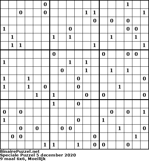 Binaire Puzzel